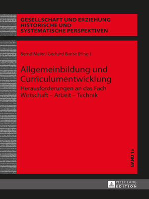 cover image of Allgemeinbildung und Curriculumentwicklung
